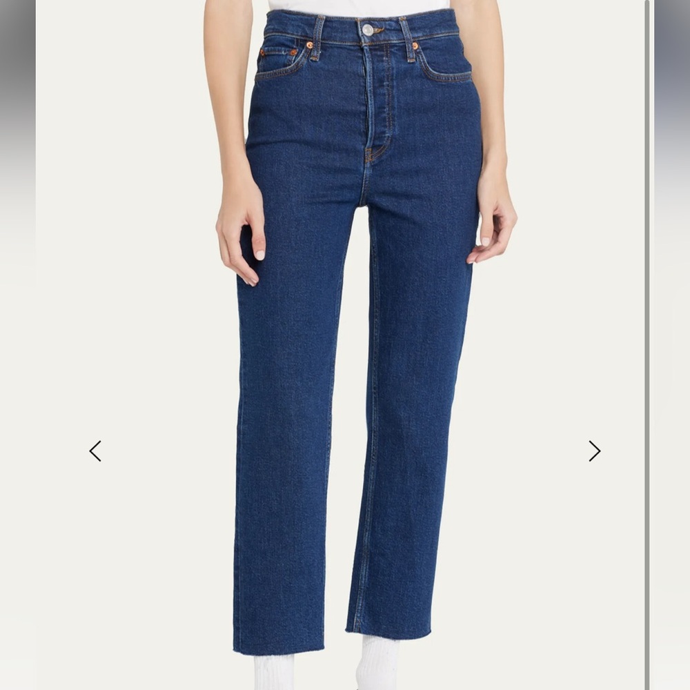 RE/DONE stovepipe jeans with raw hem - 26